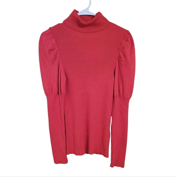 Anthropologie Sweaters - Anthropologie Cecilia Puff Sleeved Turtle Neck Sweater Size M
